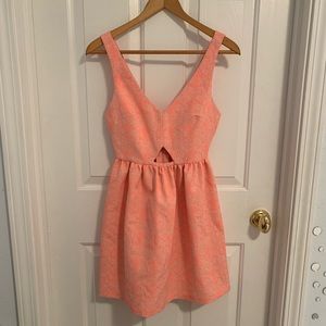 Trafaluc Zara peach dress